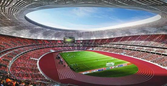 第十四屆全國運(yùn)動會主會場——西安奧體中心主體育場。 (效果圖) 第十四屆全國運(yùn)動會主會場——西安奧體中心主體育場。 (效果圖)